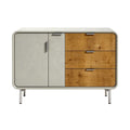 **Moderne Dressoir met Houten Deuren en Minimalistisch Ontwerp**