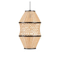 **Technische titel in het Nederlands: 'Elegante Rieten Hanglamp met Geweven Ontwerp'**