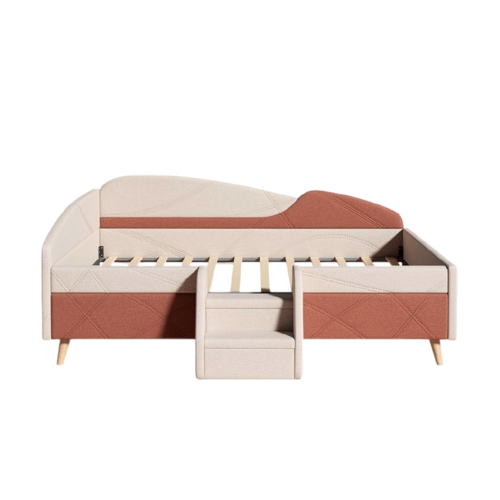 **Technische titel in het Nederlands:** Multifunctionele Design Bedbank met Opslagruimte en Houten Poten
